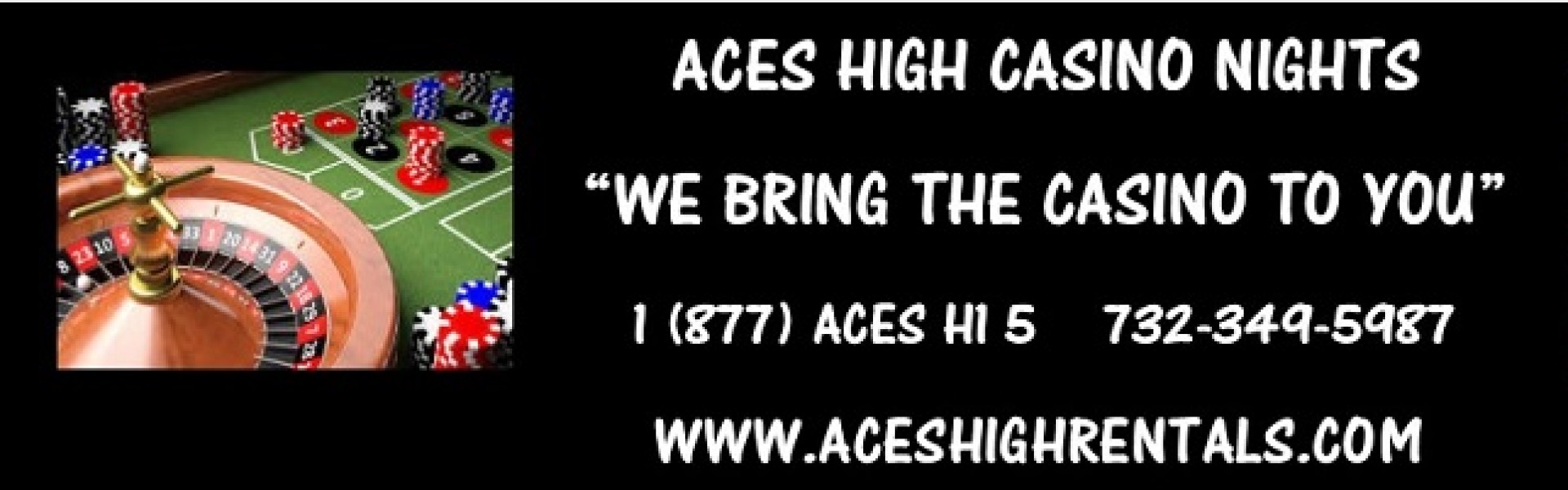 Aces High Casino Rentals Logo